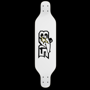 Tábua longboard "SK8 Bright" versão branco