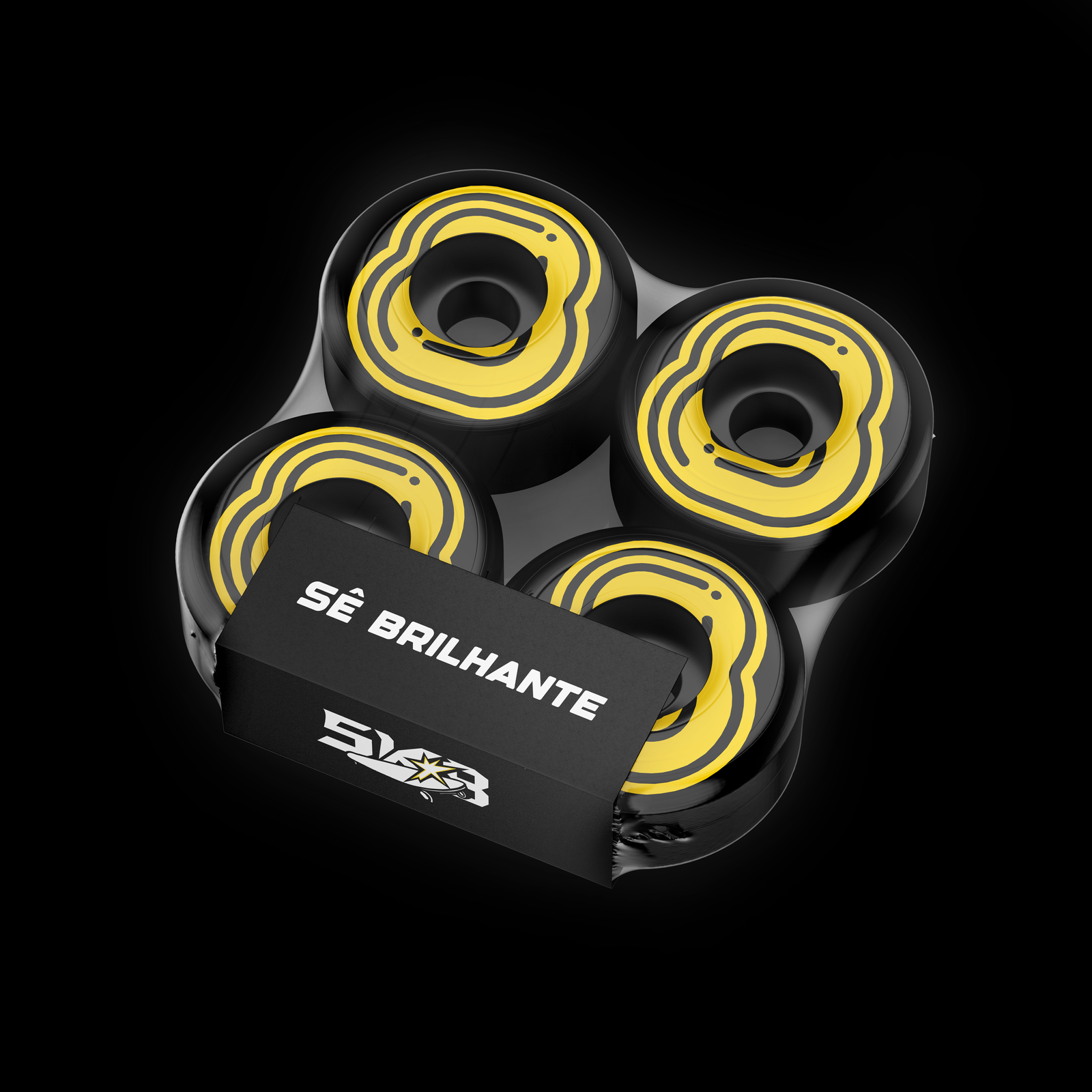 Rodas longboard "Yellow spot"